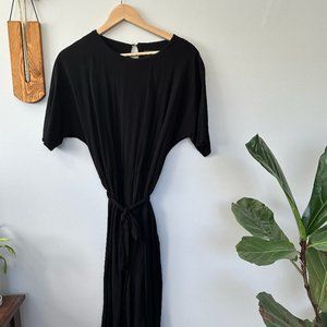 Black Jumpsuit with Tie Waist